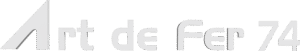 Logo de l’entreprise de chaudronnerie Art de Fer 74, spécialisée dans la création sur mesure en acier à Annecy.